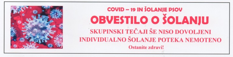 RAZPIS TEČAJEV VZGOJE IN ŠOLANJA PSOV